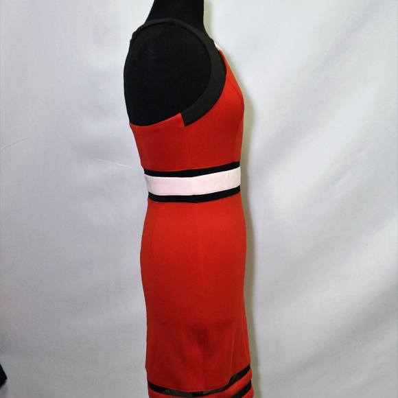 GUESS Striped Open back Sheath Dress Like New Sz Small 4-6 Wmn - Picture 4 of 8